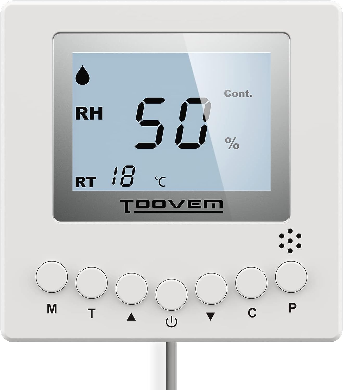 TooVem Remote Controller for Digital Humidity, Temperature, Adapt the Humidity Level, for Basement Crawl Space Dehumidifier
