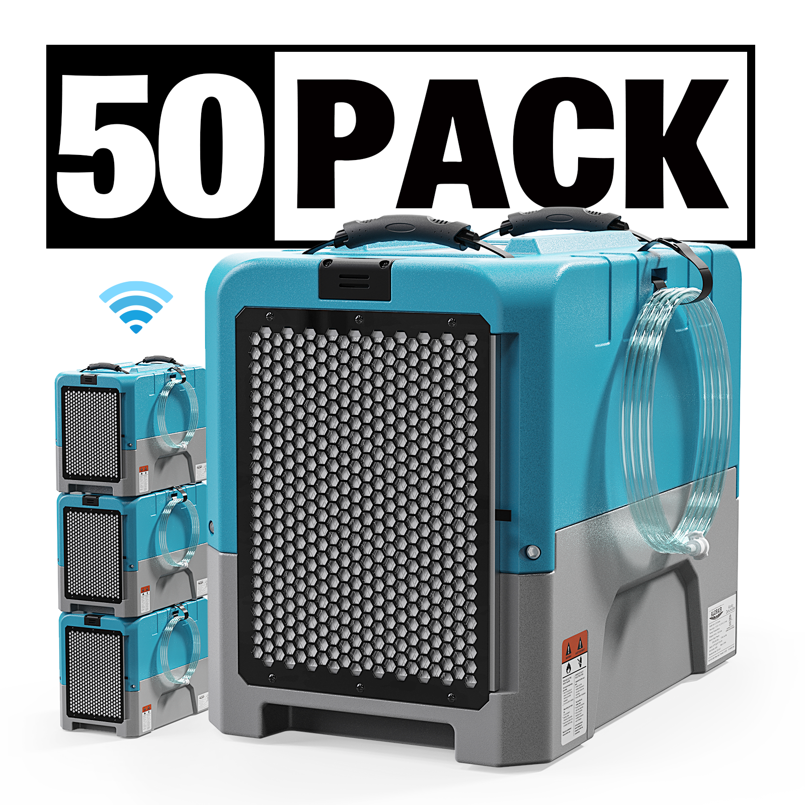 ALORAIR® Wholesale Package of Storm LGR Extreme WI-FI 85 Pint Commercial Restoration Dehumidifiers (Pack of 50)
