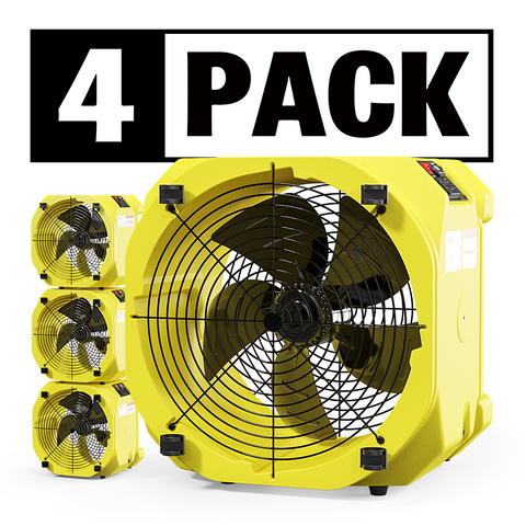 ALORAIR® Wholesale Package Zeus Extreme Axial Air Movers Industrial Fan Blowers for Water Damage Restoration (pack of 4/12/28/50)