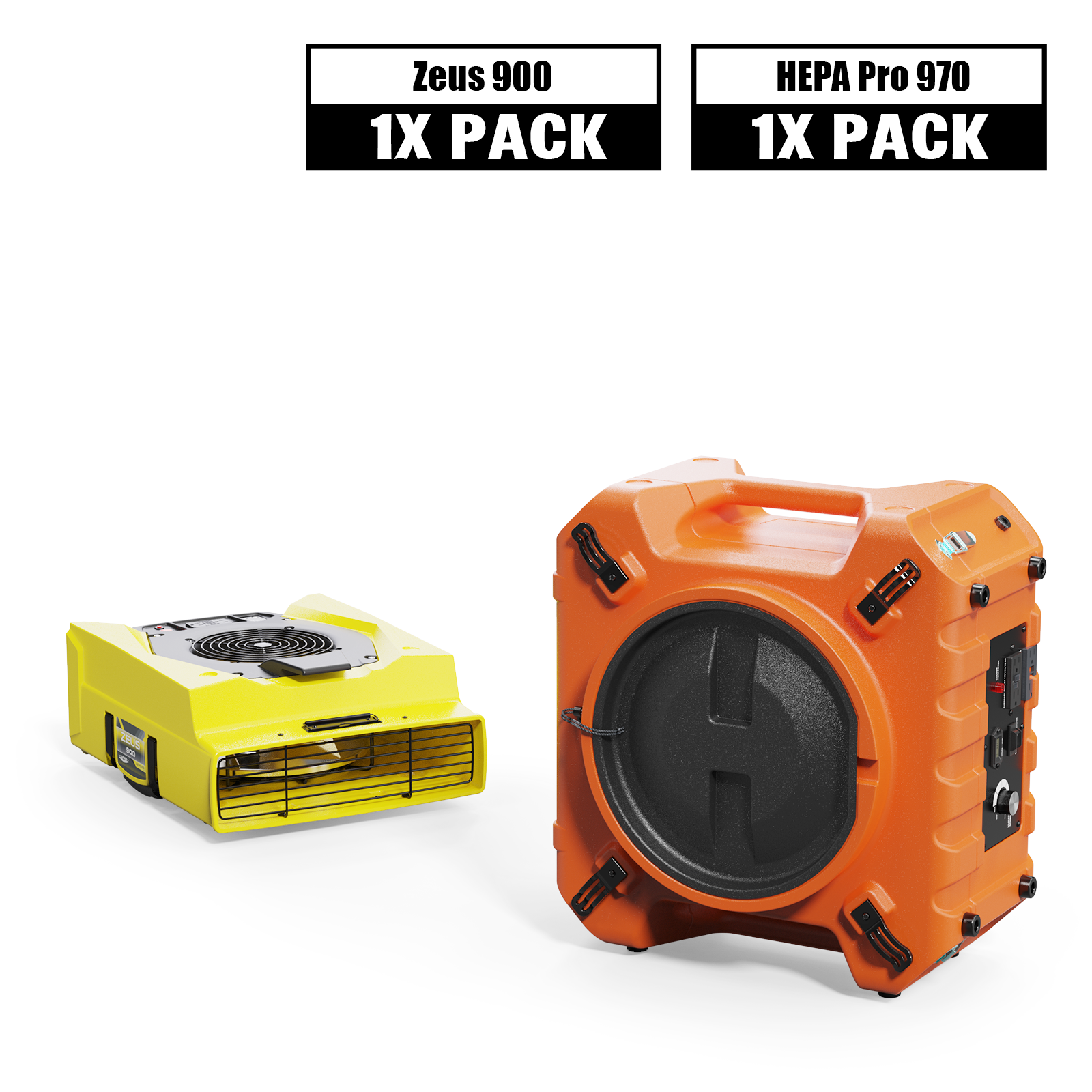 Alorair® Fire & Smoke Restoration Combo Pack, 1 x Air Mover and 1 x Air Scrubber | Zeus 900 & Max/Pro 970