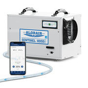 AlorAir® WiFi App Controlled Dehumidifier Removal 120PPD Size for 1300 sq.ft | Sentinel HD55S White WIFI