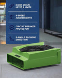 ALORAIR 1 x Commercial Dehumidifier, 6 x Air Movers and 1 x Air Scrubber, Water Damage Restoration Equipment, Combo Package