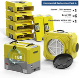 ALORAIR 1 x Commercial Dehumidifier, 6 x Air Movers and 1x Air Scrubber Combo Package