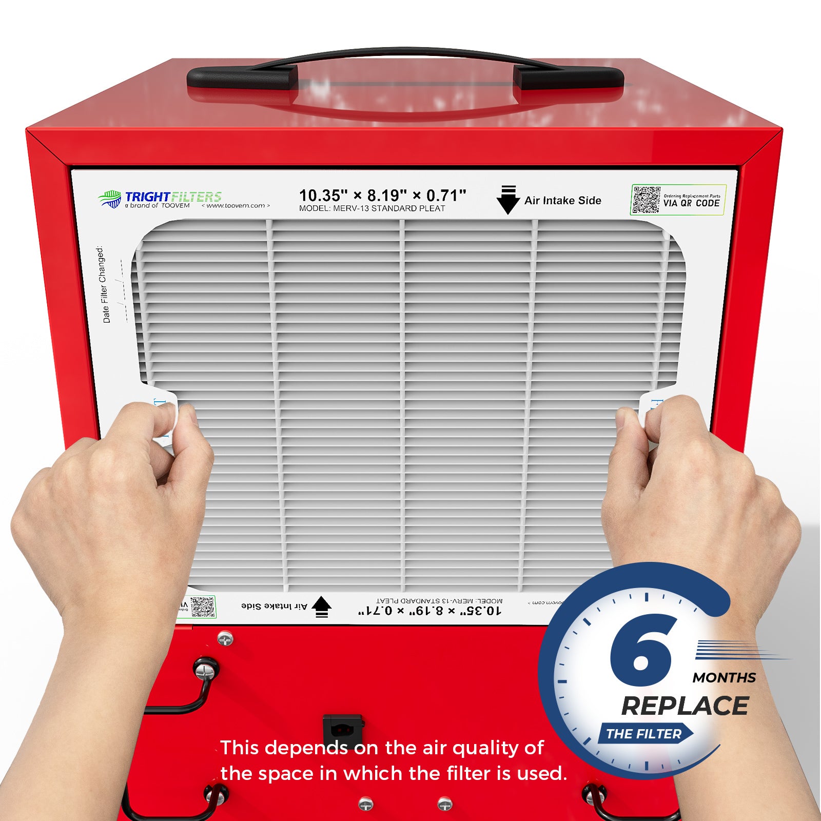 AlorAir 3 Pack MERV-13 Air Filter for Purecare 1050/1050IG Air Filtration System