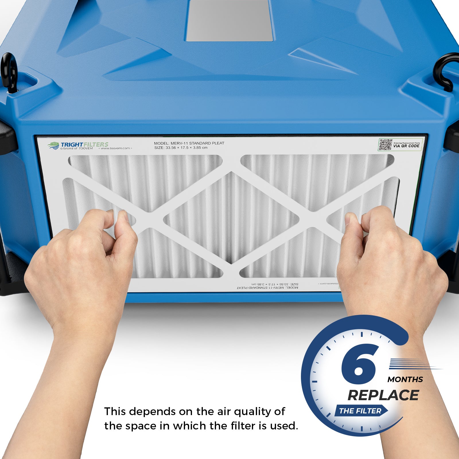 AlorAir 3 Pack MERV-11 Air Filter for Purecare 1080/1080IG Air Filtration System