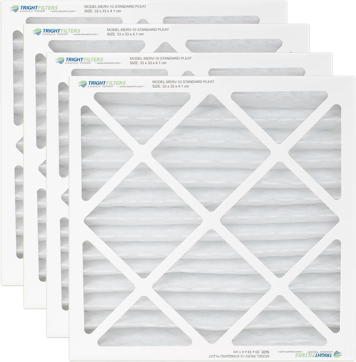 Purisystems MERV-10 Air Filter 4 Pack for PuriCare S1, UV, and UVIG Air Scrubber