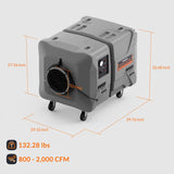 2000 CFM Industrial Commercial Air Scrubber, Buit-in UV-C Light & Ionizer | PuriCare S2 UVIG