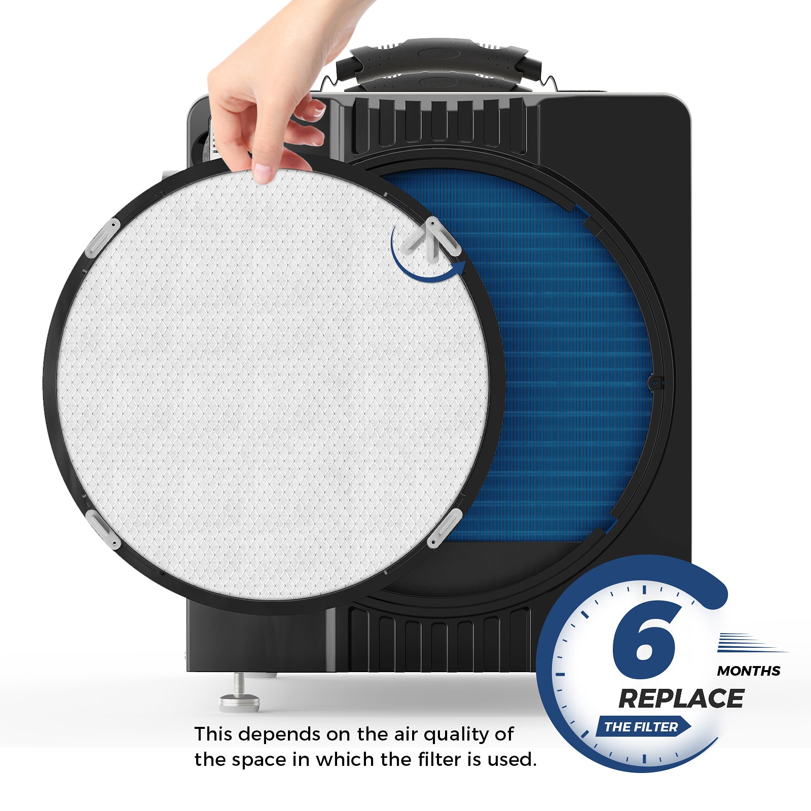 AlorAir MERV-8 Filter for Basement Dehumidifiers Sentinel HDi90-Duct Series (Pack of 4)