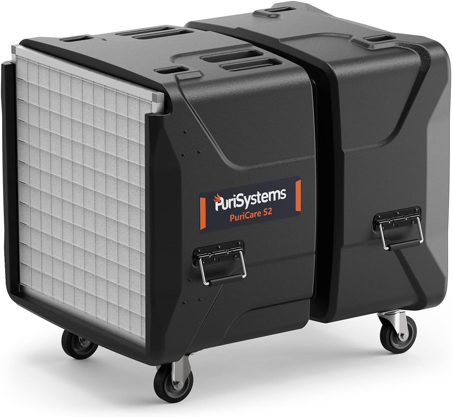 PuriCare S2 Commercial Industrial Heavy Duty HEPA Air Scrubber with 2 stage Filtration, Up To 2000 CFM  | Alorair