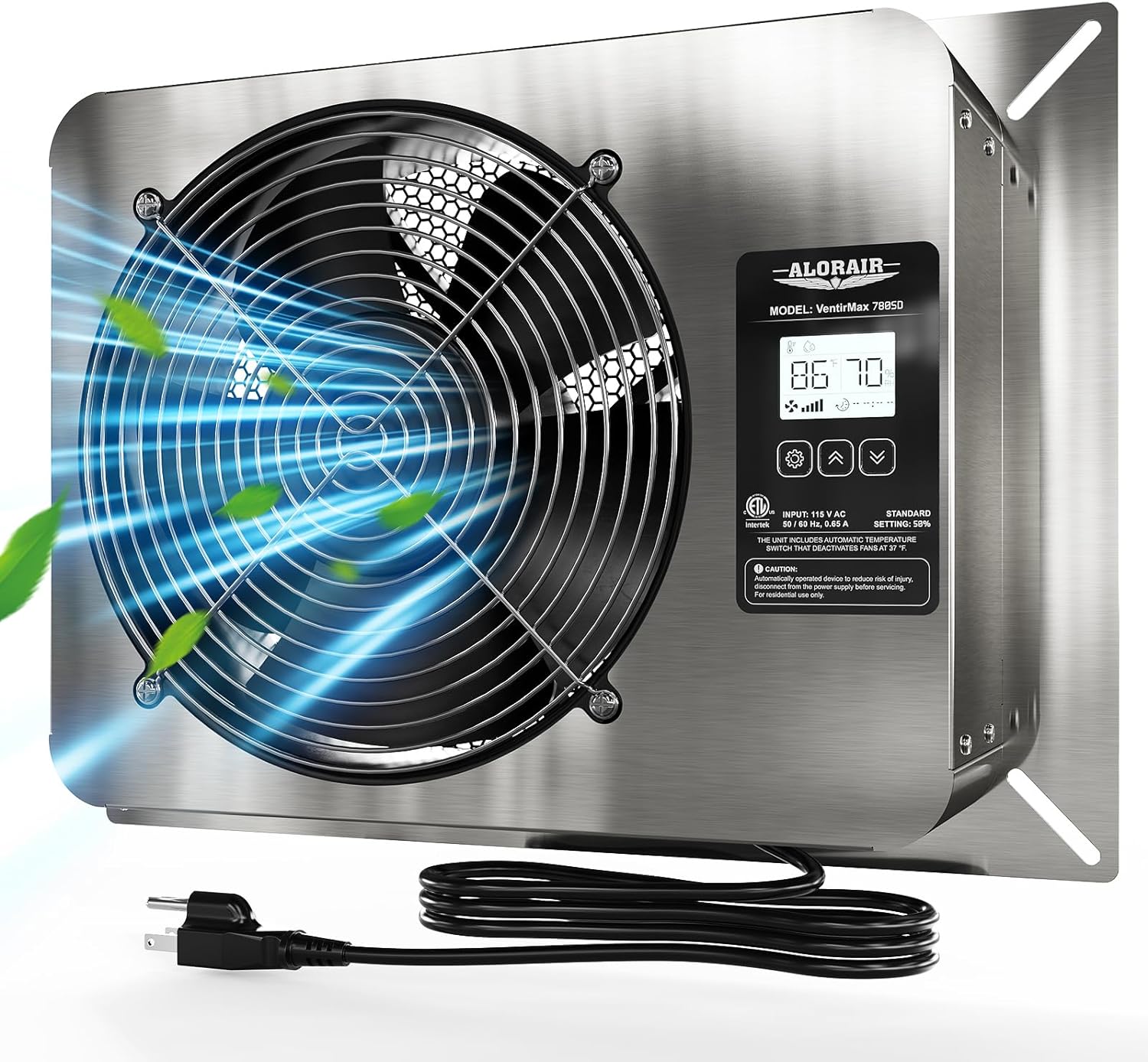 ◆Aira◆ AlorAir® 780 CFM Crawl Space Ventilator Fan, IP55 Rated