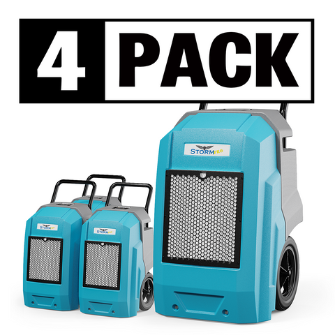 ALORAIR® Wholesale Package of Restoration Equipment Storm PRO 85 Pint Commercial Dehumidifiers (Pack of 4)