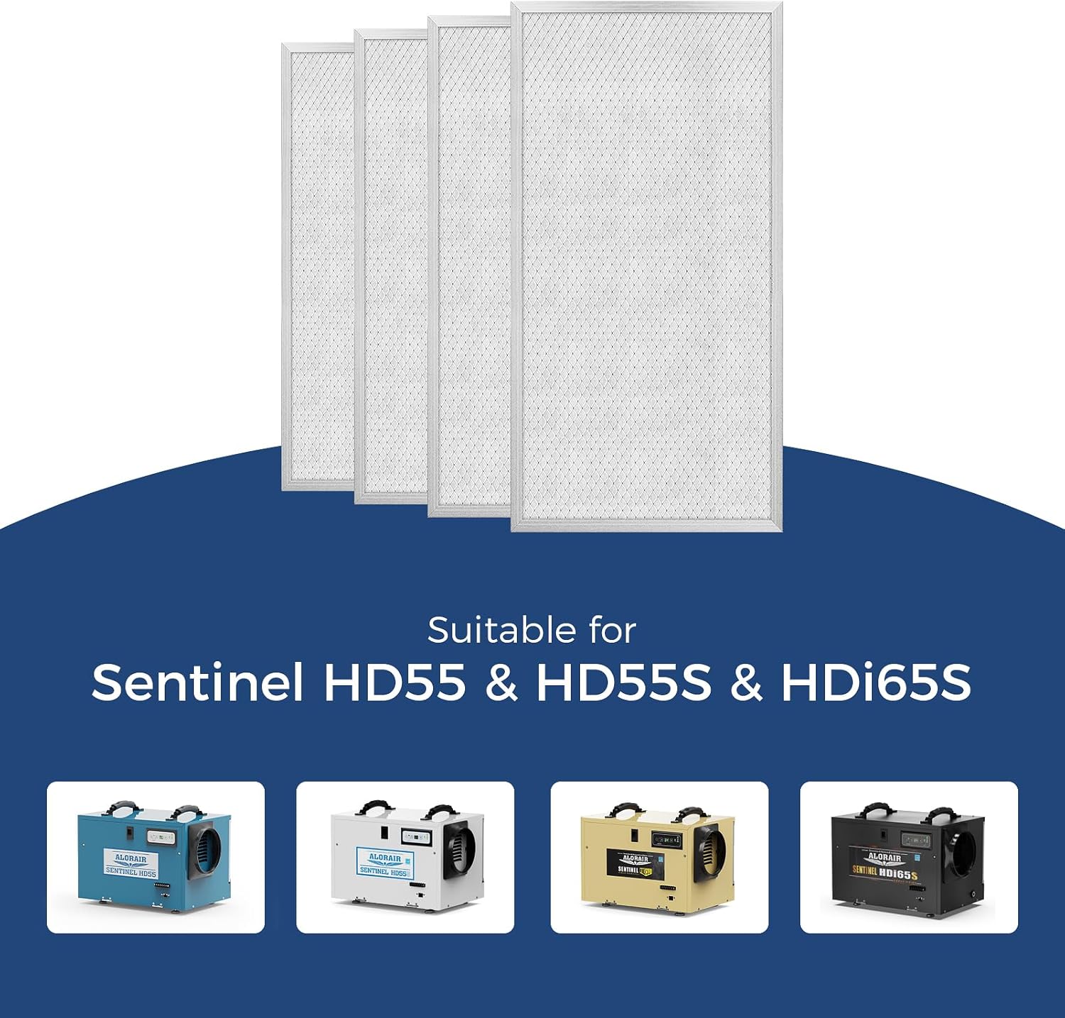 MERV-8 Filter for Basement Dehumidifiers Sentinel HD55, Sentinel HDi65 (pack of 4)