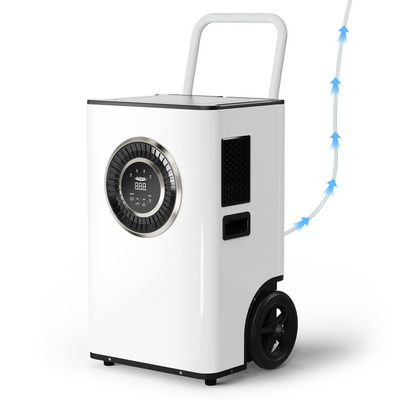 AlorAir® Sentinel Elite 50X 110PPD Commercial Dehumidifier with Pump & Drain Hose for 1300 sq.Ft.