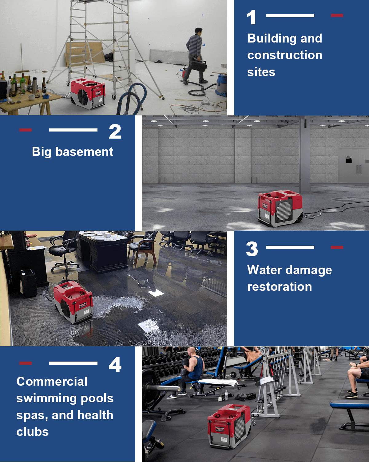 AlorAir Wholesale Package of Storm LGR 1250X Smart Wi-Fi 125 PPD Commercial Dehumidifier (pack of 4/8/50)