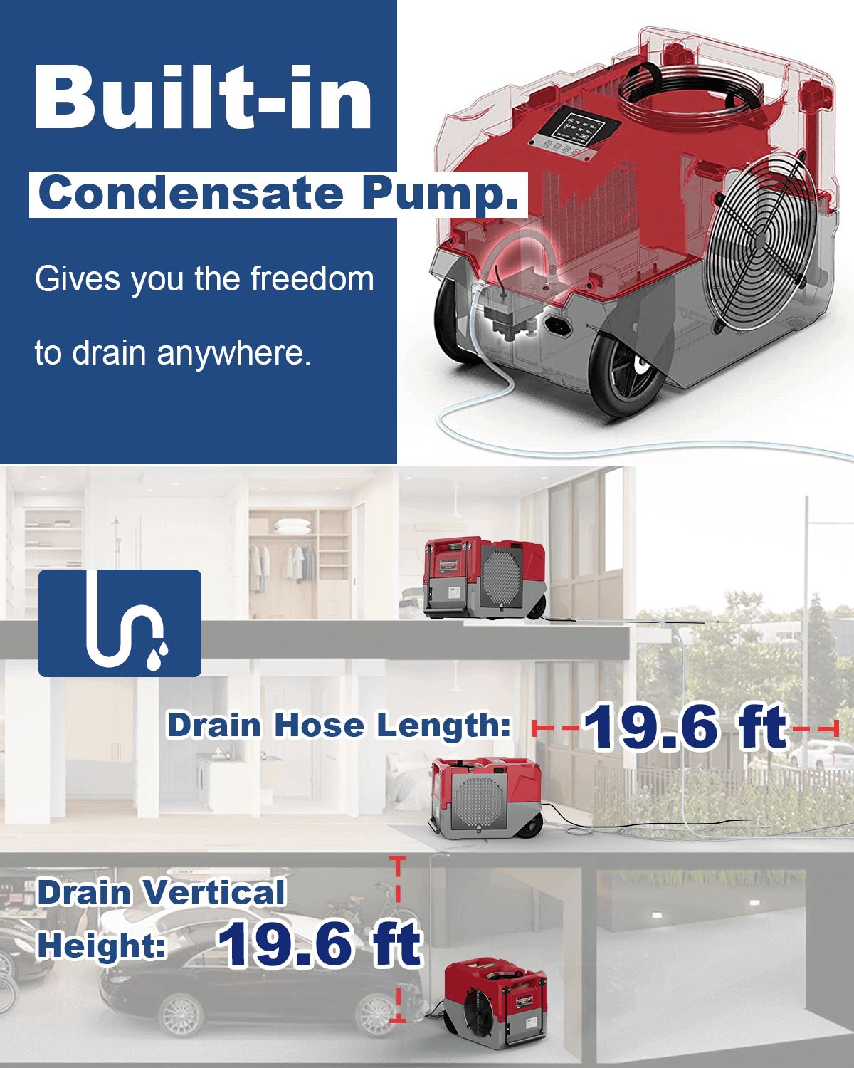 AlorAir Wholesale Package of Storm LGR 1250X Smart Wi-Fi 125 PPD Commercial Dehumidifier (pack of 4/8/50)