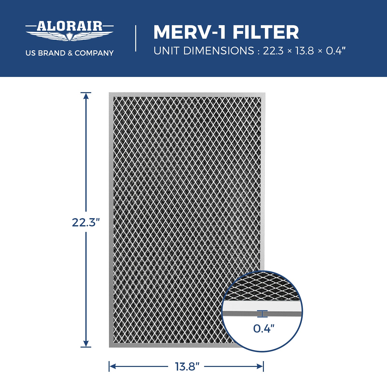 AlorAir 3 Pack MERV-1 Filter for Whole House Dehumidifiers Sentinel WHD150/WHD 200