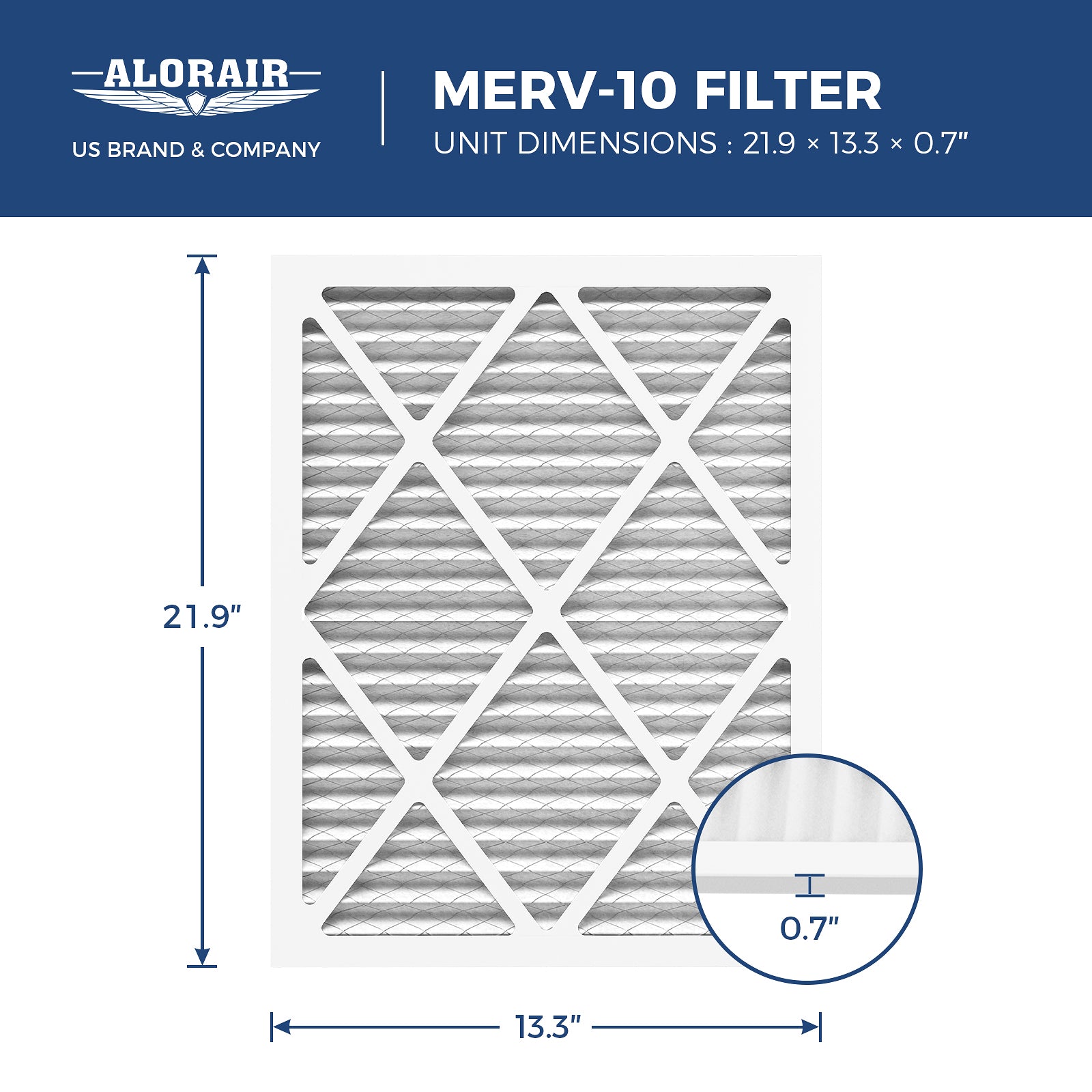 AlorAir 3 Pack MERV-10 Filter for Whole House Dehumidifiers Sentinel WHD150/WHD 200