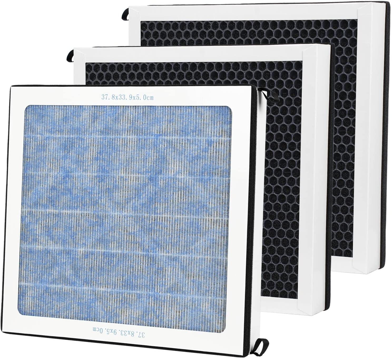 Purisystems 3 Pack HEPA/Activated Carbon Filter Replacement Set for HEPA 600 UVIG Air Scrubber
