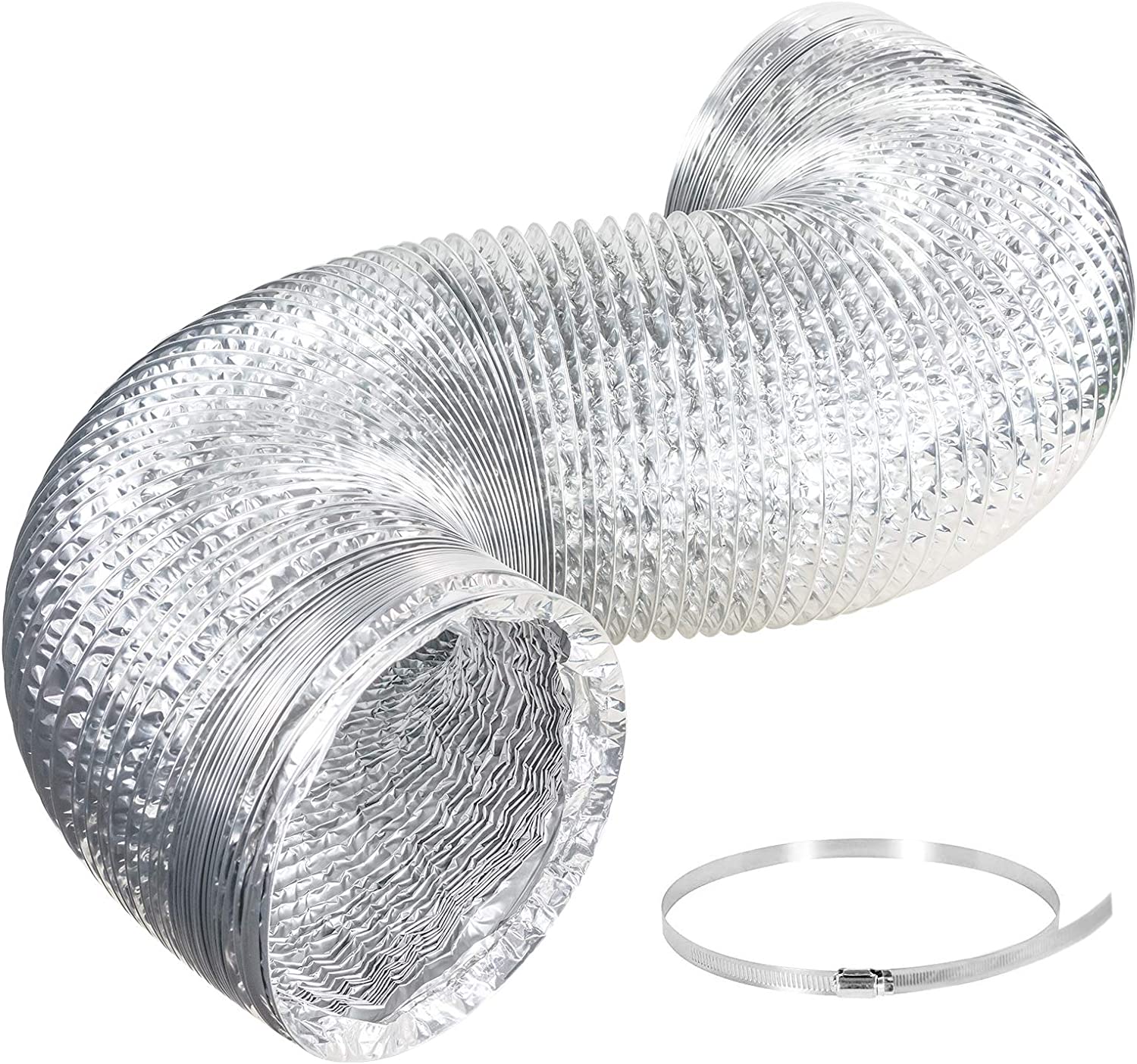 AlorAir Dehumidifier Aluminum Foil Intake Duct 10 inches Diameter 10 ft Long, for Sentinel HDi100/HDi120, Sentinel WHD100/120/150/200