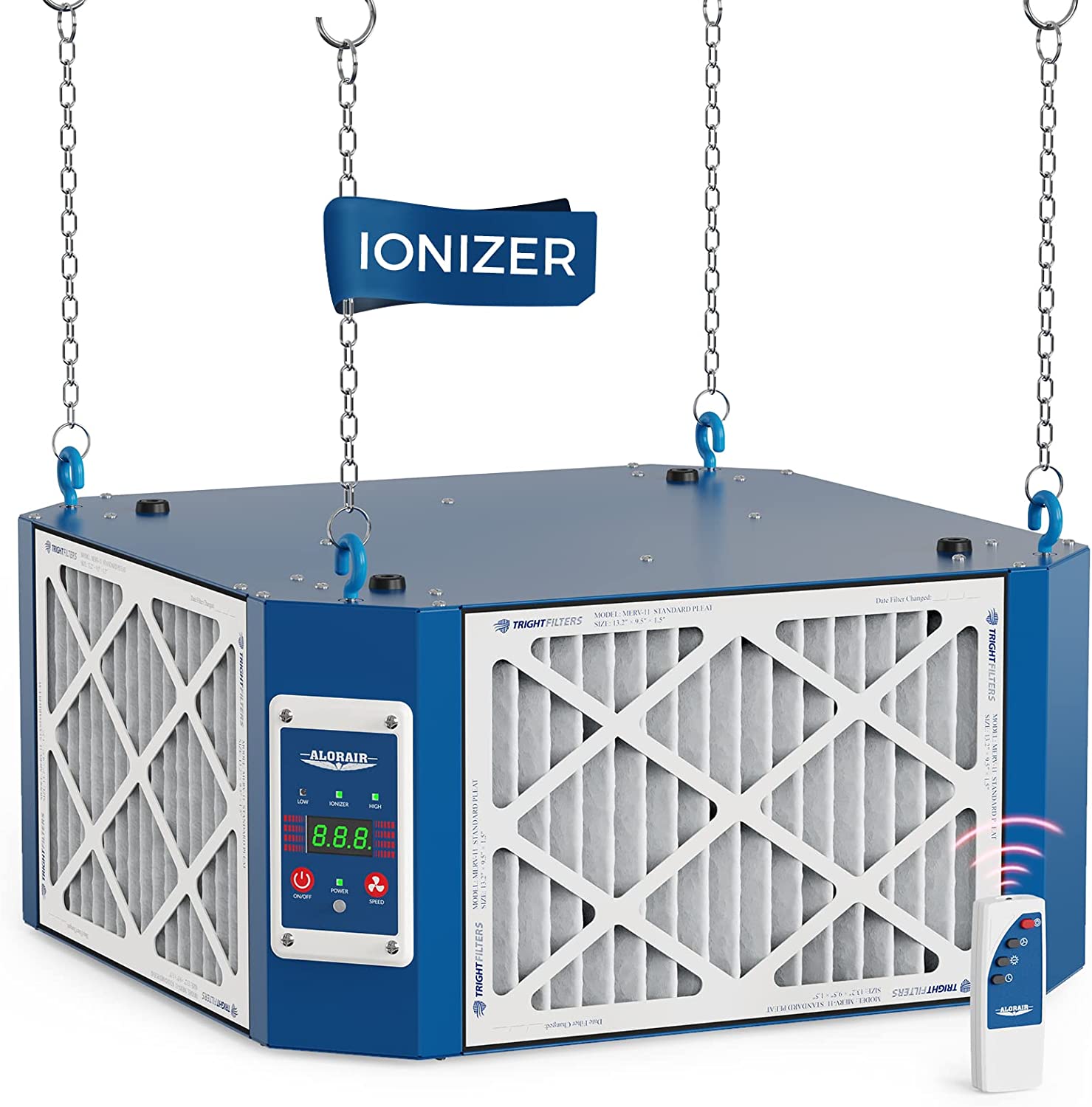 AlorAir Purecare 1350IG 360 degree Intake Air Filtration System with Strong Vortex Fan, Built-in Ionizer