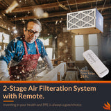 Purisystems 3-Speed Remote Air Filtration System,Hanging Air Filter w/RF Remote, up to 500 sq. ft