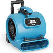 Alorair® 3000 CFM Air Mover with Timer, Handle Wheelkit and Carpet Buckles for Floor Drying Blower Fan | GE3000HCW