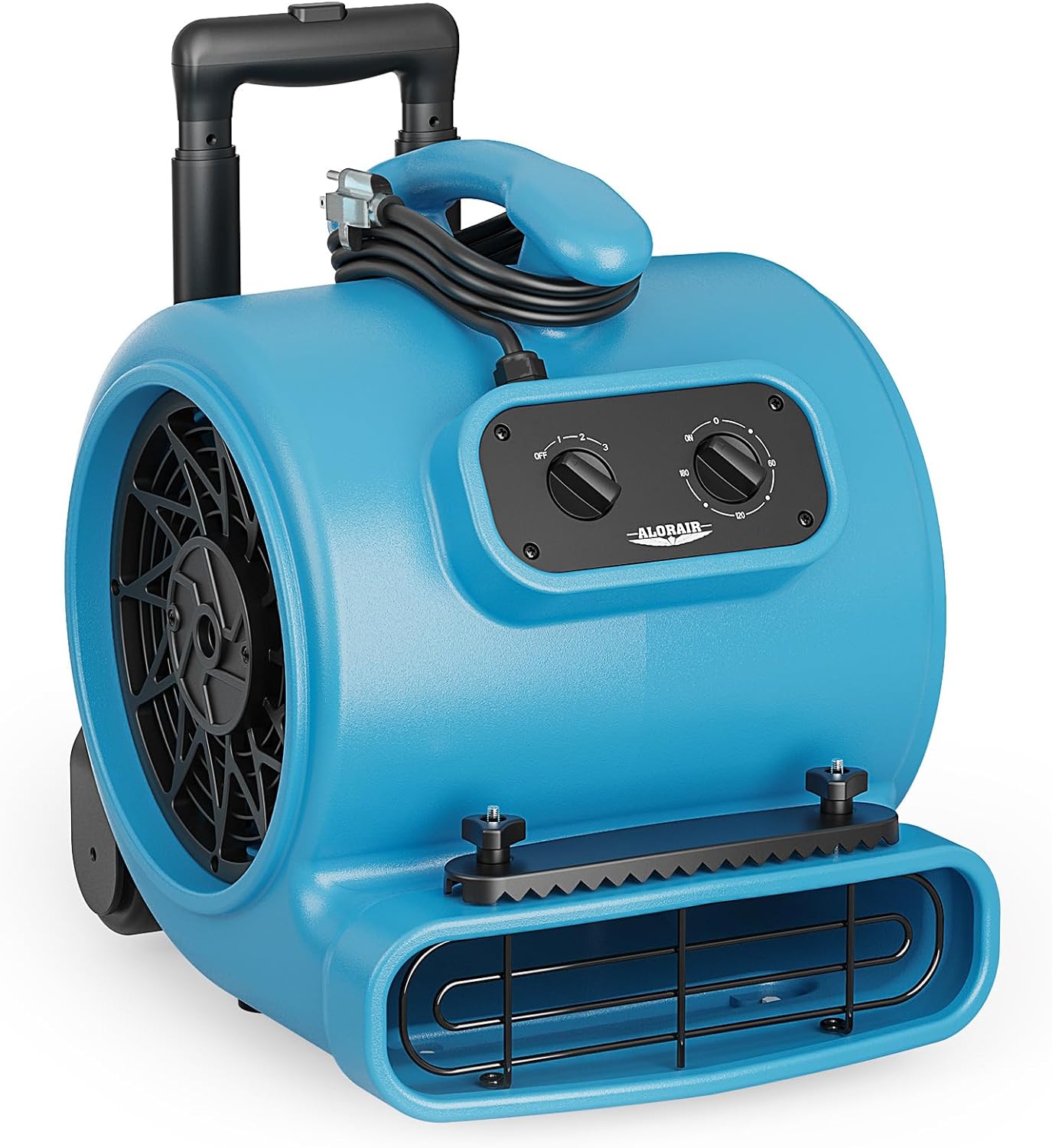 Alorair® 3000 CFM Air Mover with Timer, Handle Wheelkit and Carpet Buckles for Floor Drying Blower Fan | GE3000HTC