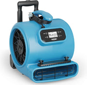 Alorair® 2000 CFM Air Mover with Timer, Handle Wheelkit and Carpet Buckles for Floor Drying Blower Fan | GE2000HCW
