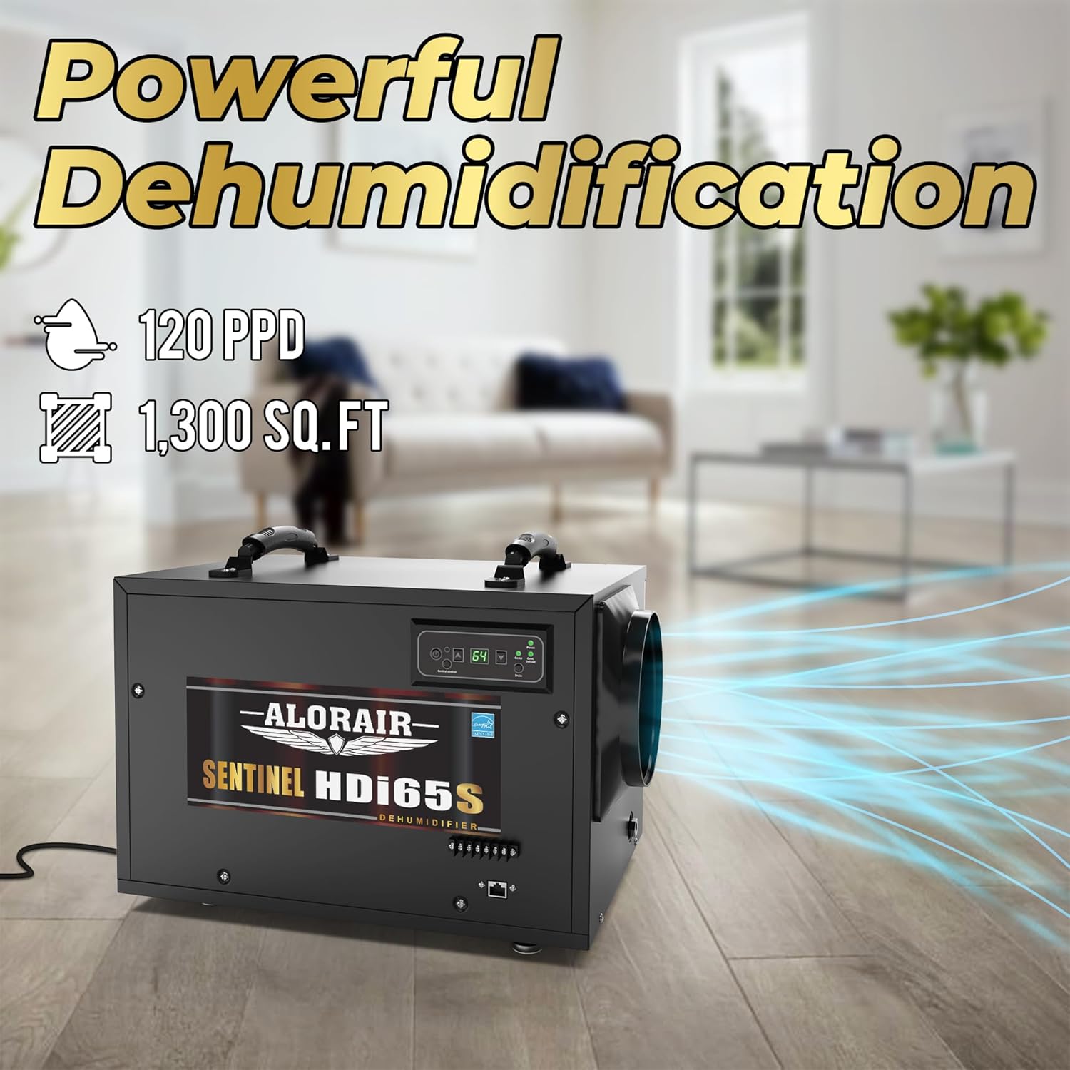 AlorAir 120 PPD Commercial Dehumidifiers, Crawl Space Basement dehumidifier | Sentinel HDi65S