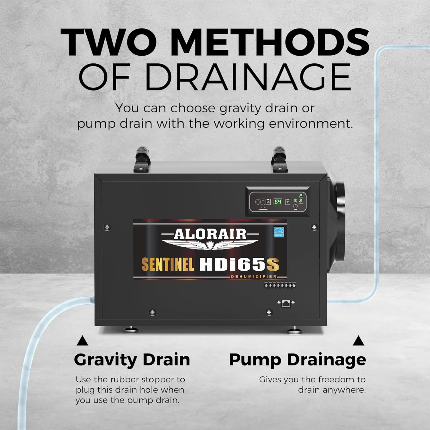 AlorAir 120 PPD Commercial Dehumidifiers, Crawl Space Basement dehumidifier | Sentinel HDi65S