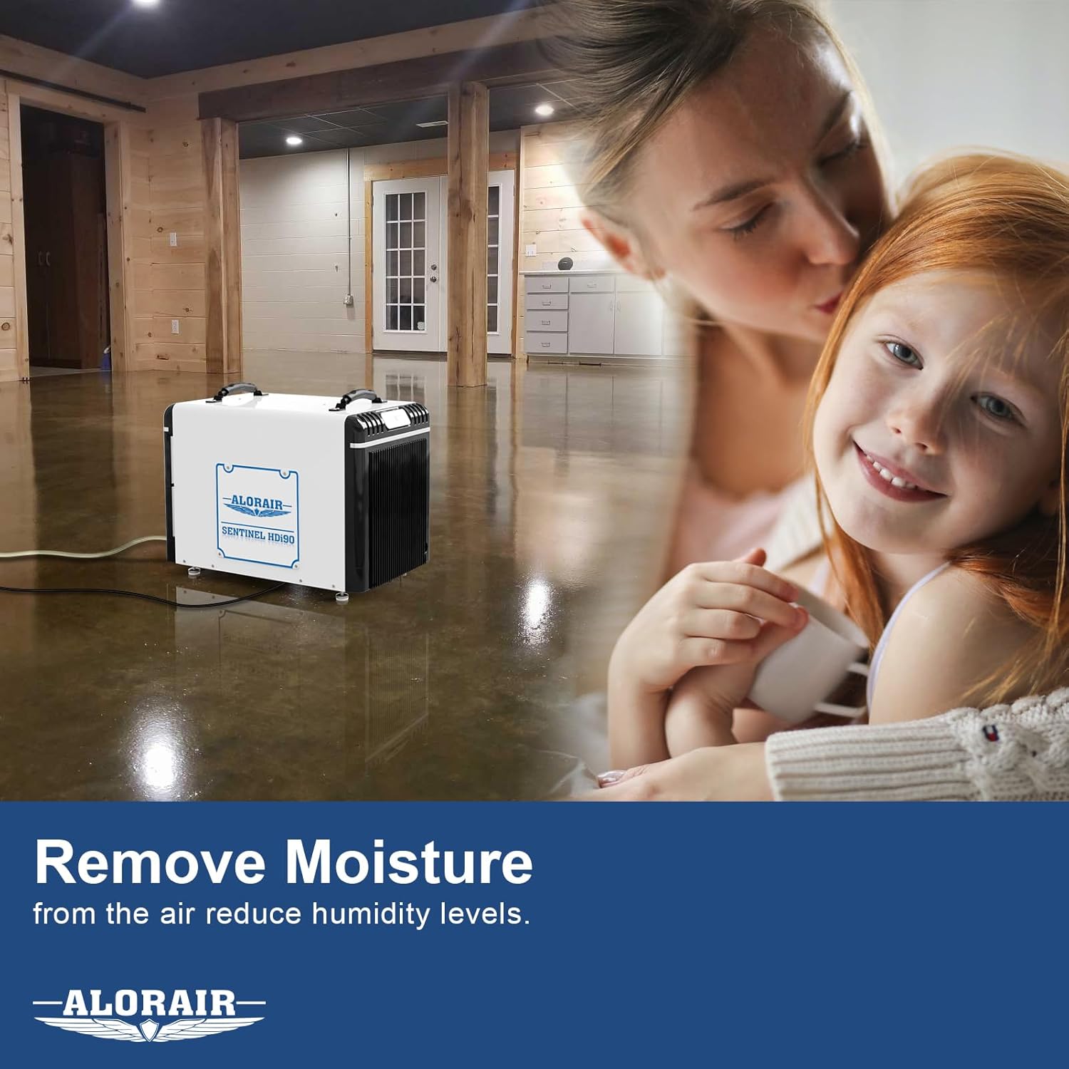 ALORAIR 198 Pints Whole House Commercial Dehumidifiers for Crawlspace, Basement, Attic, Pump Drain