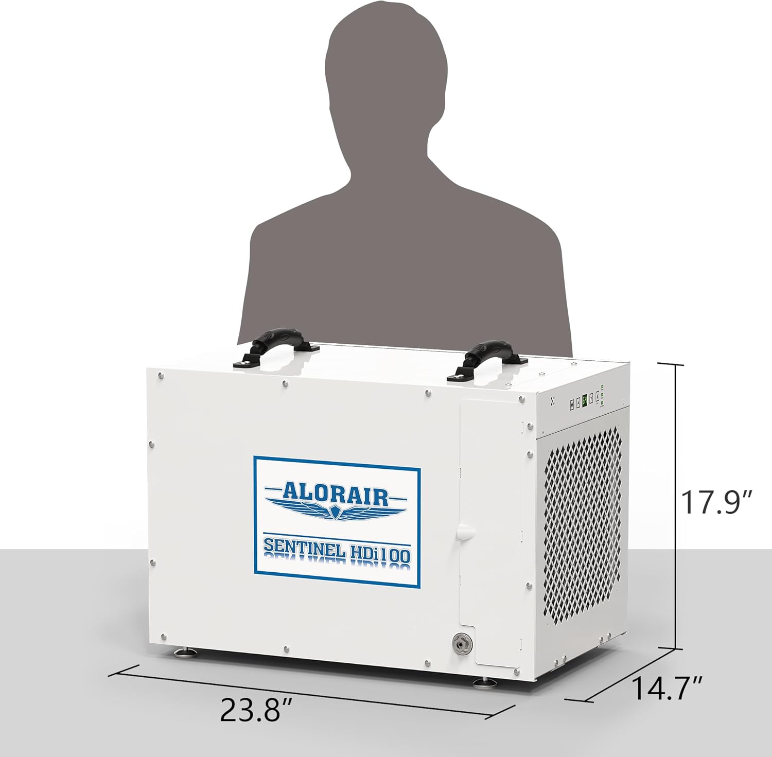AlorAir Sentinel HDi100, 220 Pints Whole House Dewhumidifier for Crawl Space, Basements, Attic, Pump Drain