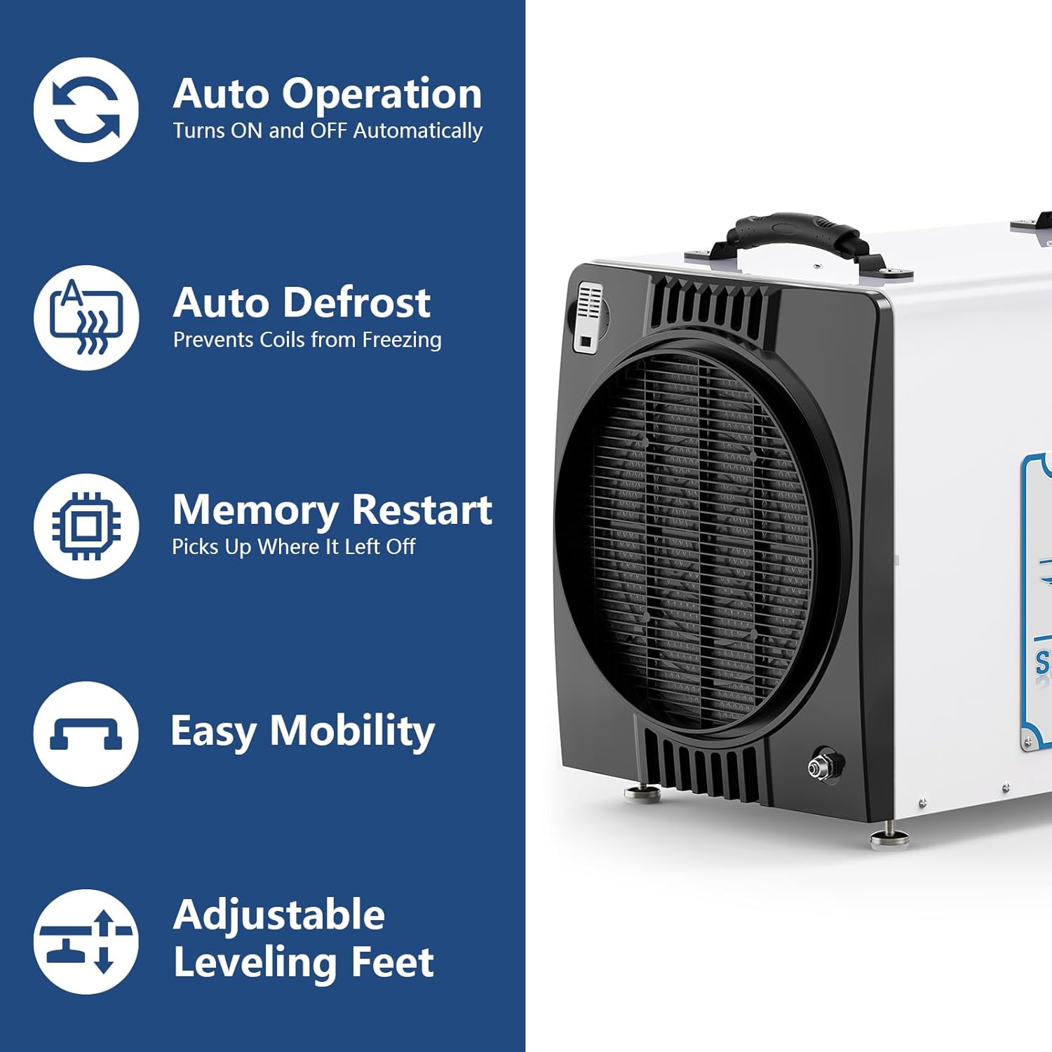 ALORAIR 198 Pints Commercial Dehumidifiers for Basements/Crawlspace | Sentinel HDi90(Duct)