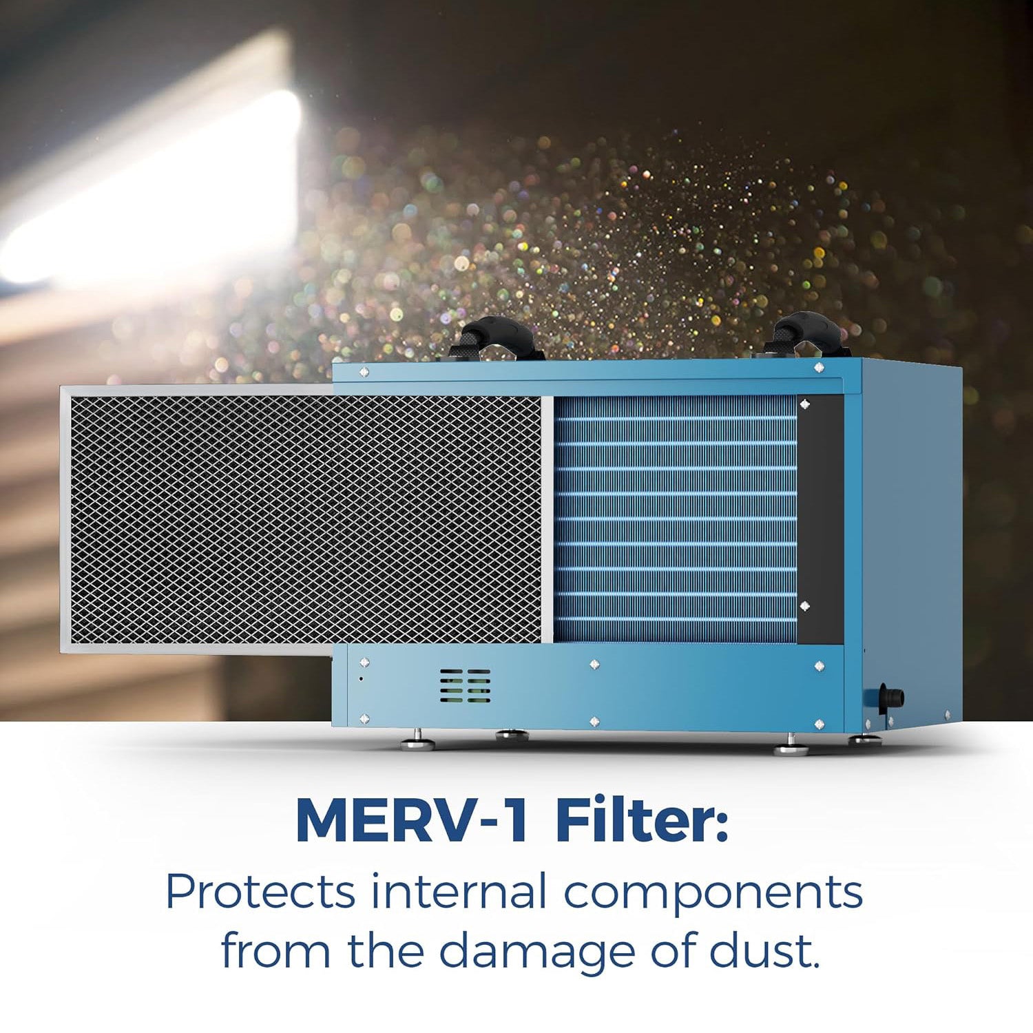 AlorAir Sentinel HD55 Commercial Dehumidifiers for Basements with Drain House, Blue