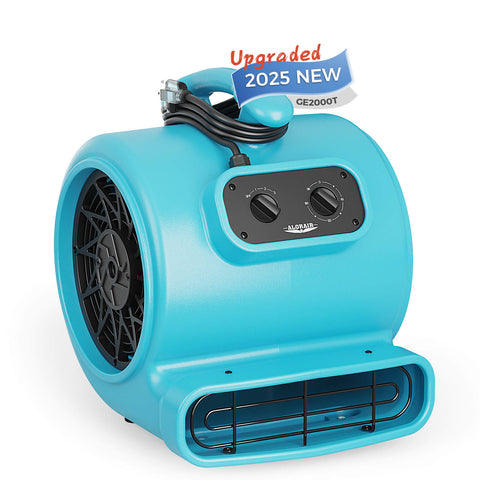 AlorAir® 2000 CFM Air Mover with Timer and  Daisy Chain for Floor Drying Blower Fan | GE2000T