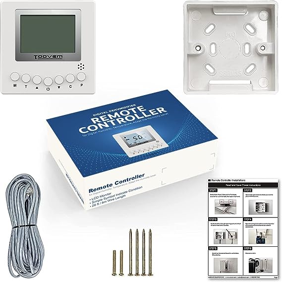 TooVem Remote Controller for Digital Humidity and Temperature - Thumbnail 4