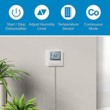 TooVem Remote Controller for Digital Humidity, Temperature, Adapt the Humidity Level, for Basement Crawl Space Dehumidifier