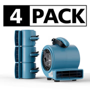 AlorAir® Wholesale Pack GE1000A Air Mover Blower Fan with with 3 Speeds and 5 Adjustable Angles for Floor Drying Fan