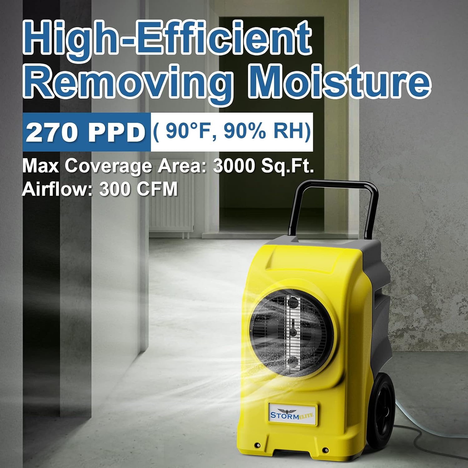 AlorAir®  Wholesale Package of Storm Elite Smart WiFi 125 Pint Commercial Dehumidifier