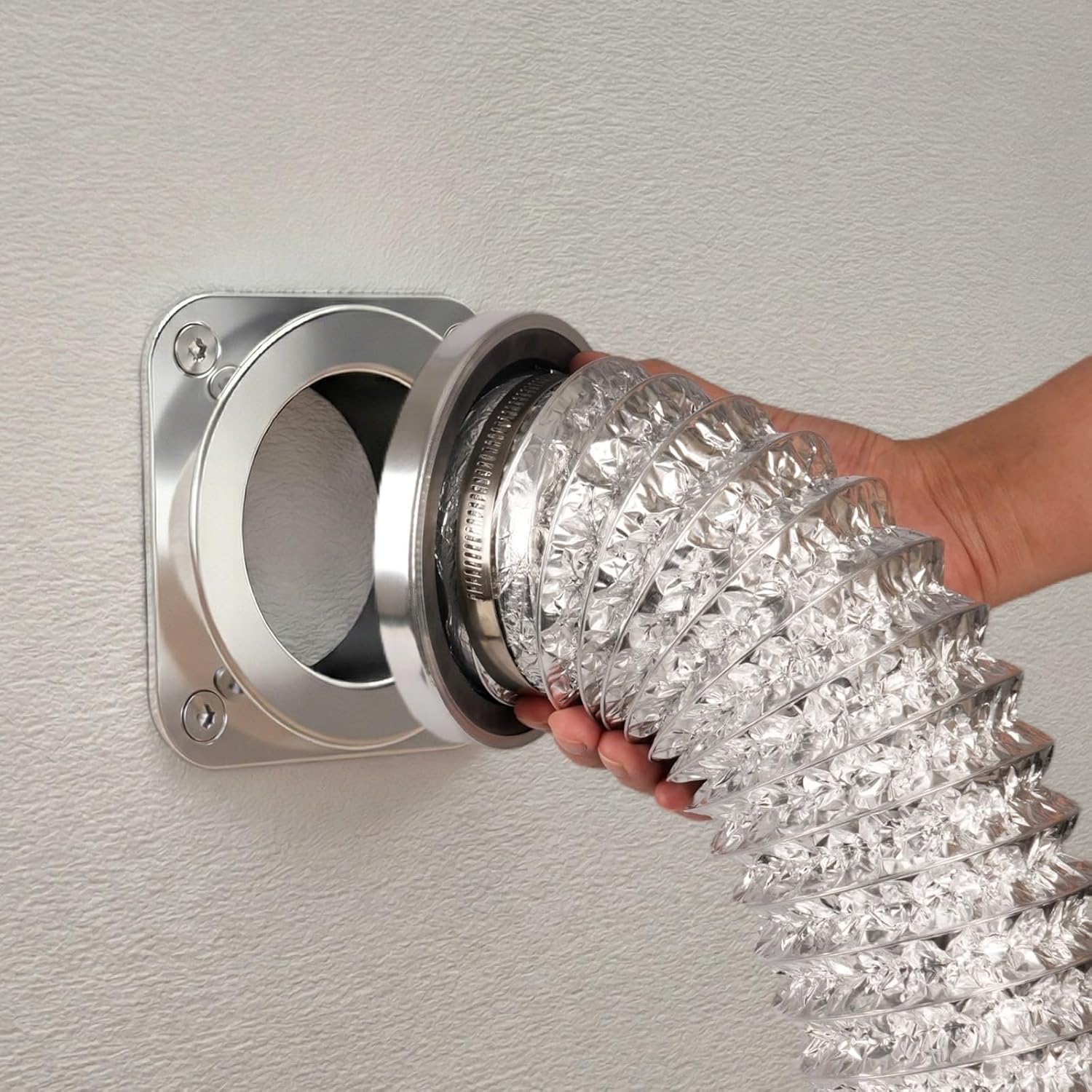 AlorAir Magnetic Dryer Vent Connector Kit, Airtight, Easy-Clean 4” Quick Connect with Hose & Clamps