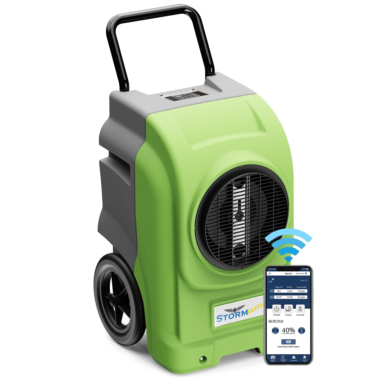 AlorAir®  Wholesale Package of Storm Elite Smart WiFi 125 Pint Commercial Dehumidifier