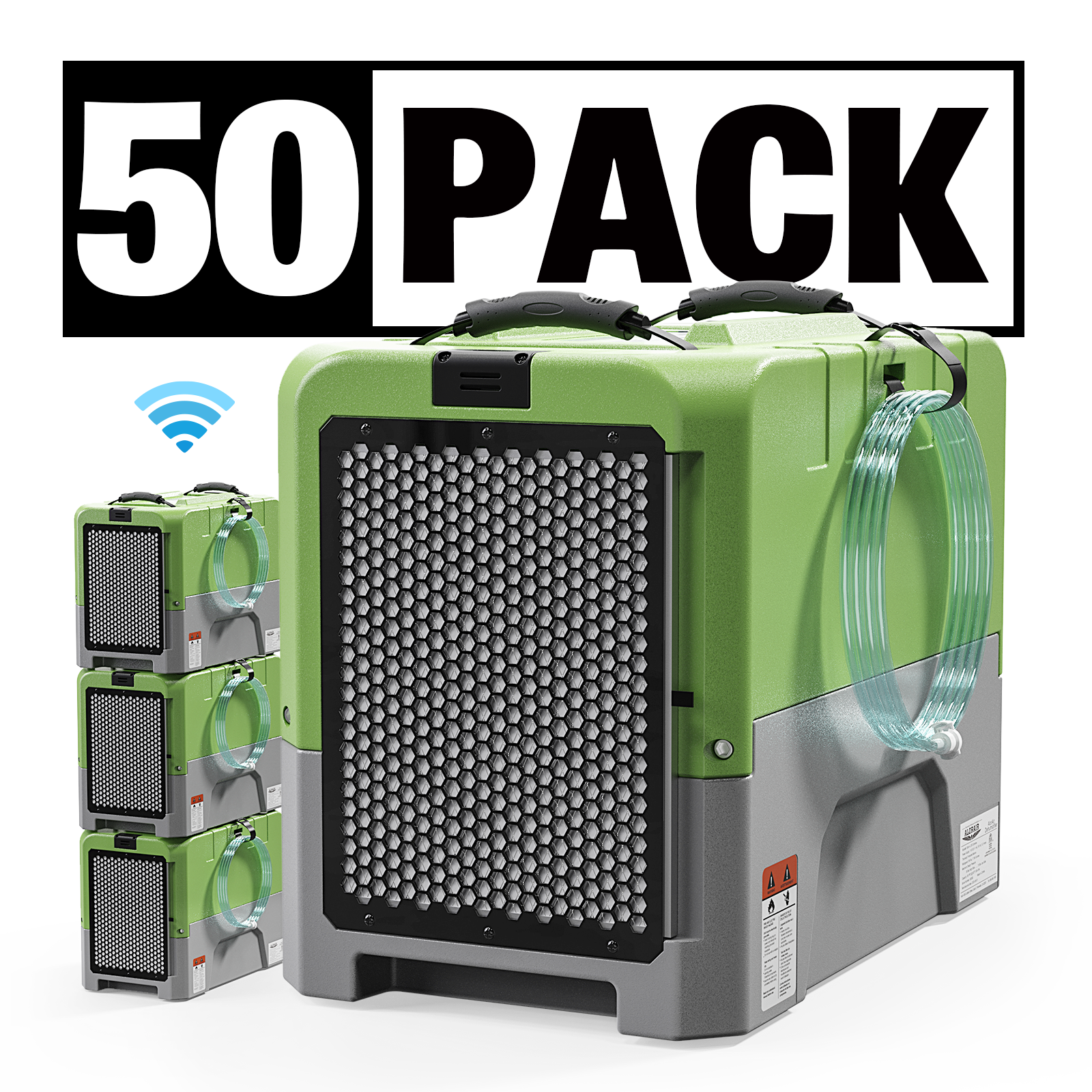 ALORAIR® Wholesale Package of Storm LGR Extreme WI-FI 85 Pint Commercial Restoration Dehumidifiers (Pack of 50)