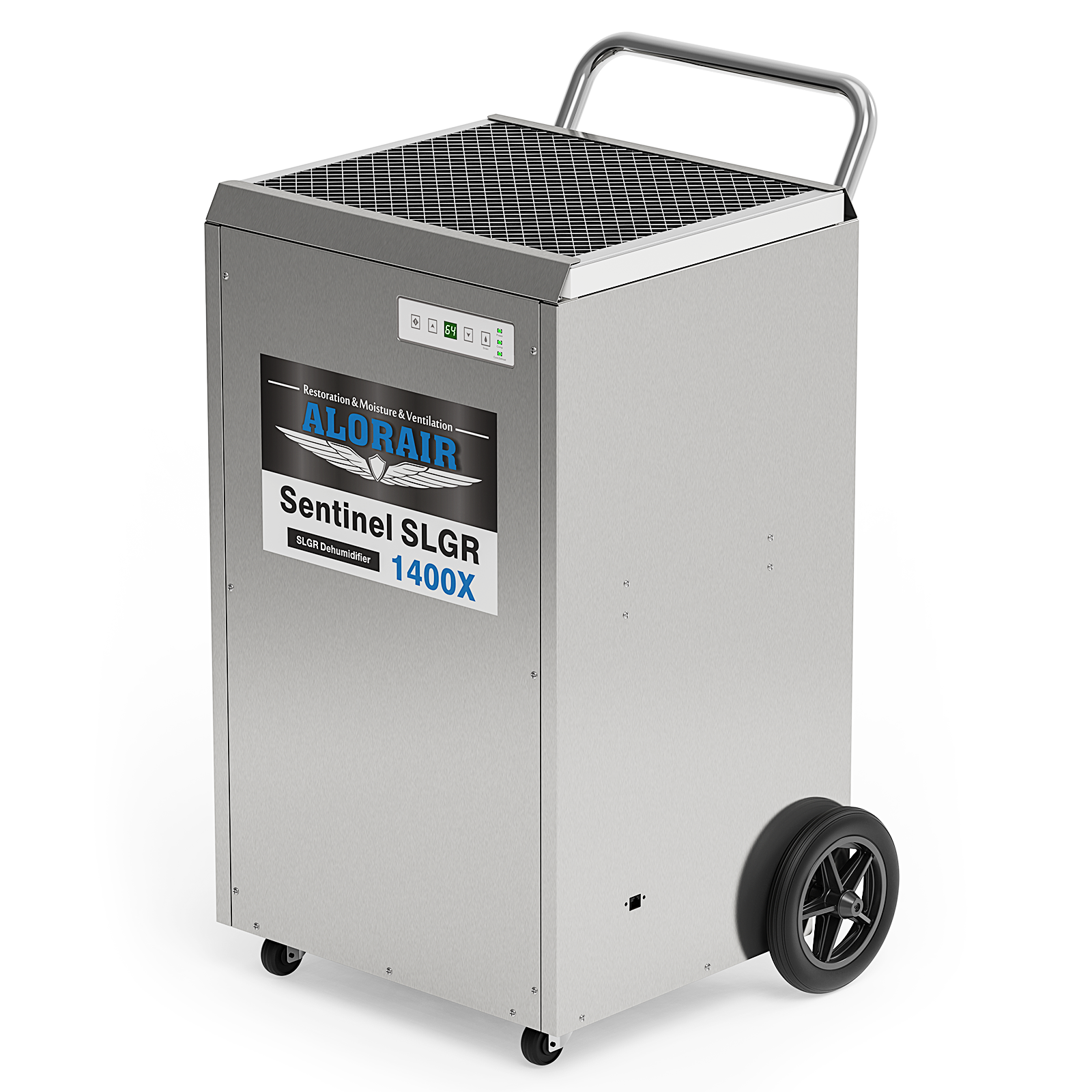 AlorAir® Sentinel SLGR 1400X Commercial Dehumidifier, 140 PPD with Pump, Stainless Steel Body