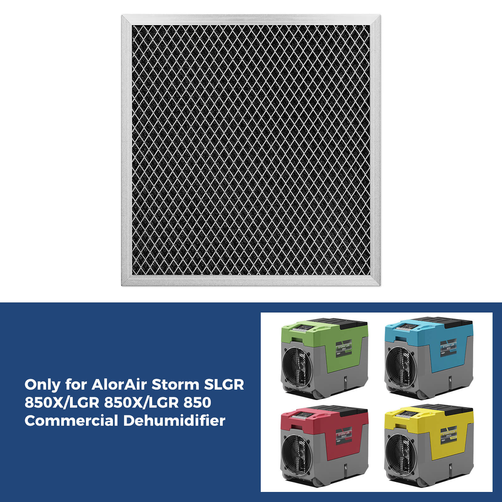 AlorAir 3 Packs MERV-1 Filters for Commercial Dehumidifiers LGR 850/ LGR 850X/ SLGR 850X