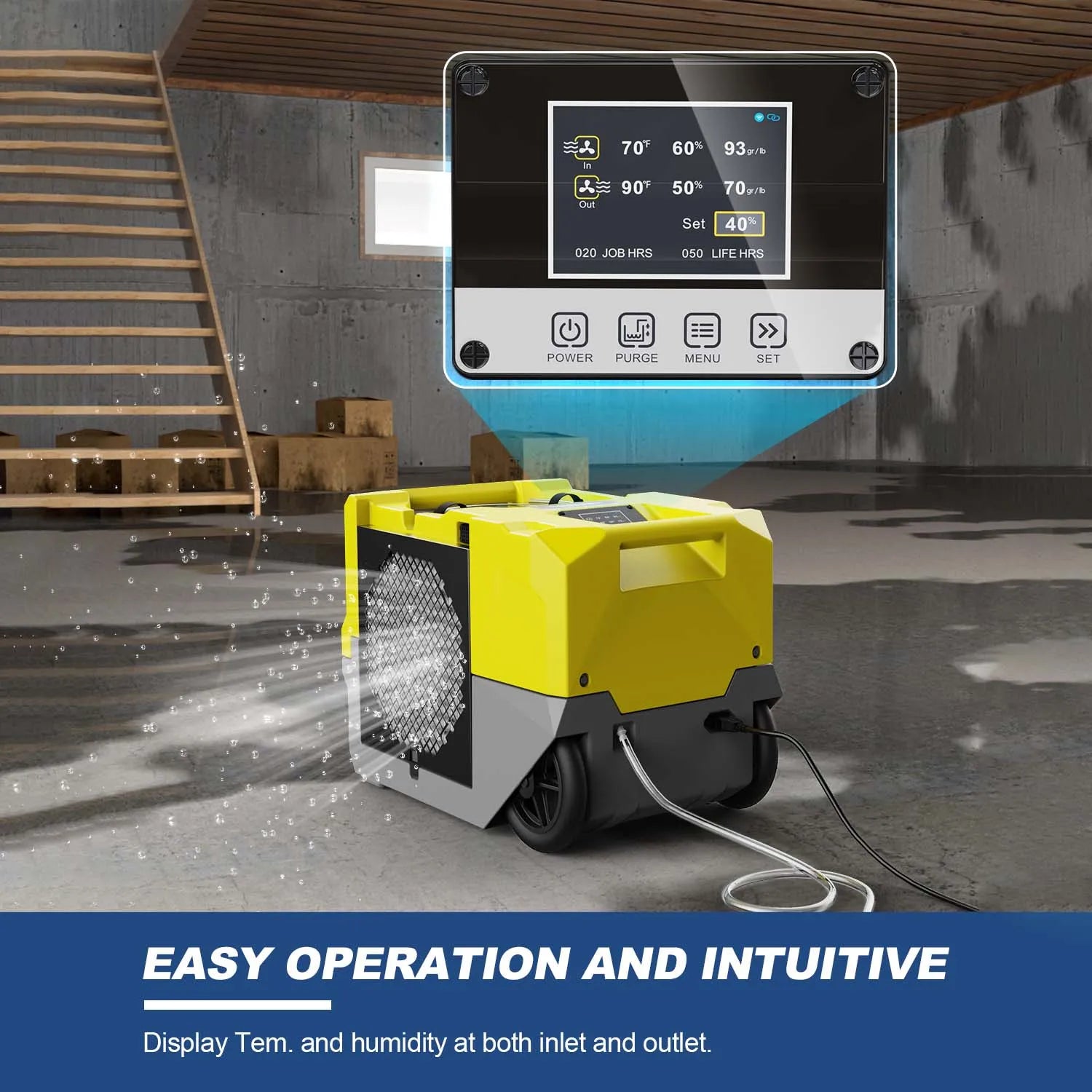 Alorair Water Damage Restoration Combo Pack, 1 X Storm SLGR 1250X Smart WIFI Commercial Dehumidifier, 8 X Zeus Extreme Air Mover, 1 X HEPA Pro 870 Scrubber