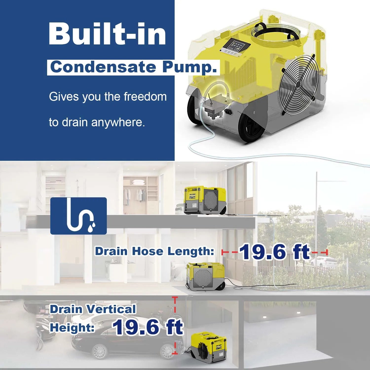 Alorair Water Damage Restoration Combo Pack, 1 X Storm SLGR 1250X Smart WIFI Commercial Dehumidifier, 8 X Zeus Extreme Air Mover, 1 X HEPA Pro 870 Scrubber