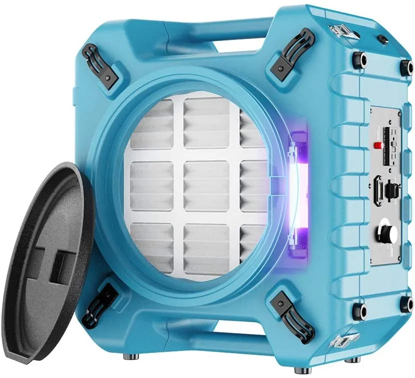 Alorair Water Damage Restoration Combo Pack, 1 X Storm SLGR 1250X Smart WIFI Commercial Dehumidifier, 8 X Zeus Extreme Air Mover, 1 X HEPA Pro 870 Scrubber