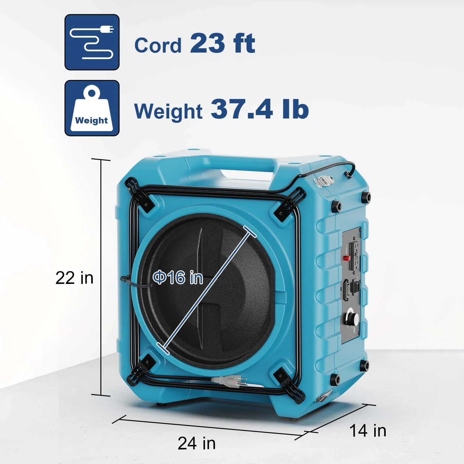 Alorair Water Damage Restoration Combo Pack, 1 X Storm SLGR 1250X Smart WIFI Commercial Dehumidifier, 8 X Zeus Extreme Air Mover, 1 X HEPA Pro 870 Scrubber