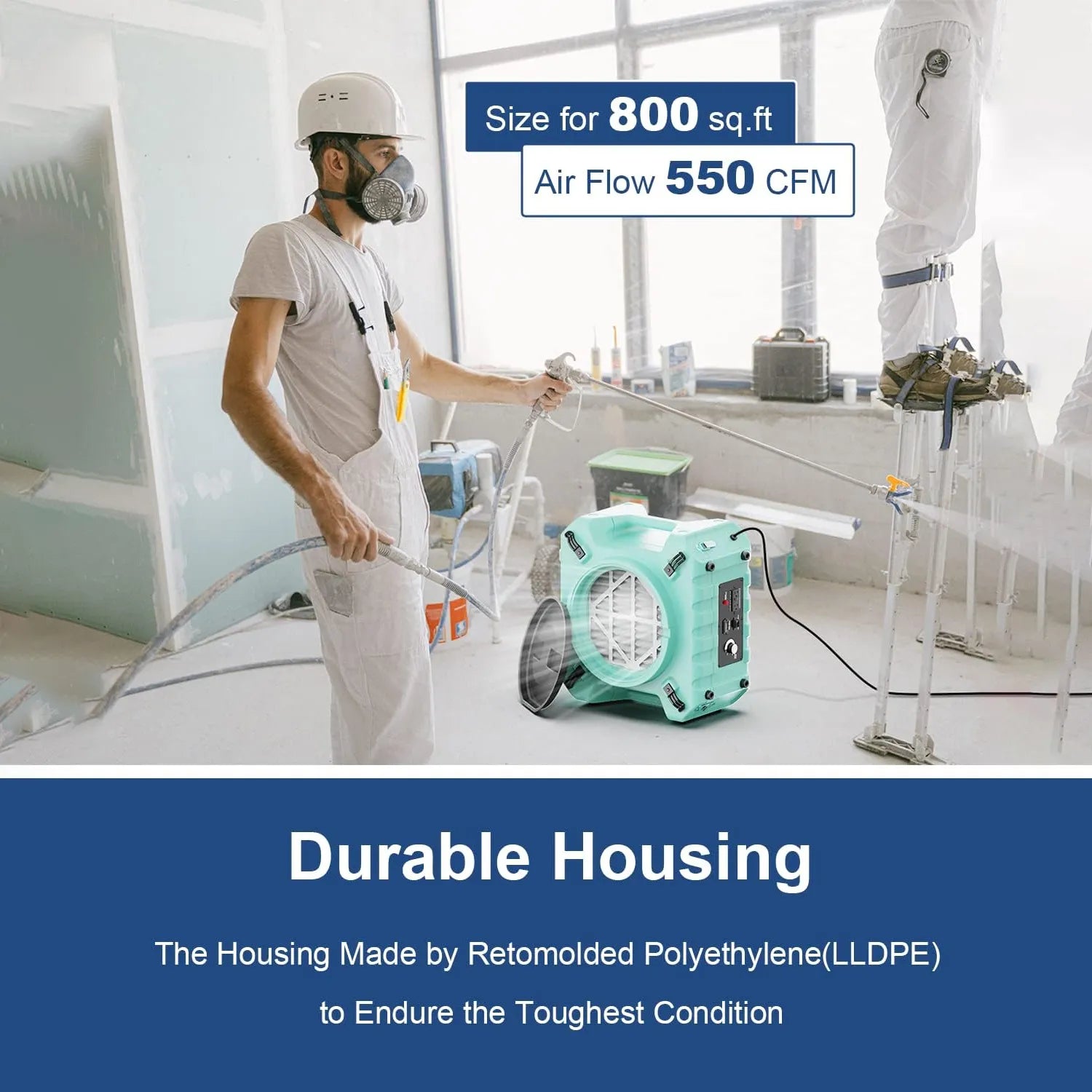 Alorair Mold Prevention Combo Pack, 1 X Storm LGR 1250 Commercial Dehumidifier, 4 X Zeus Extreme Air Mover, 1 X HEPA Pro 770 Air Scrubber