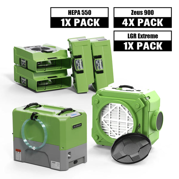 AlorAir® Combo Pack for Water Damage Restoration, 1 x Storm LGR